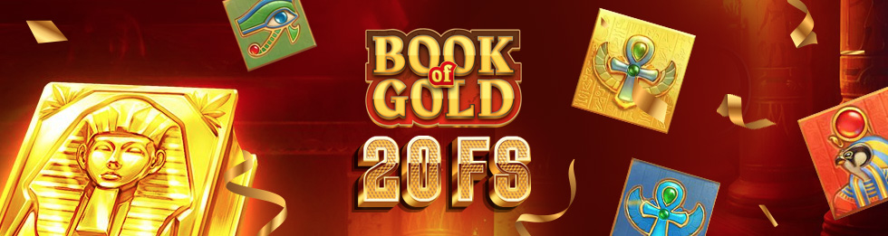 20 фриспинов в Book of gold!